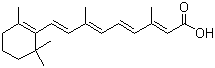 CAS 登录号：302-79-4, 维 A 酸, 维他命 A 酸, 全反式维 A 酸, 视黄酸, 3,7-二甲基-9-(2,6,6-三甲基环己烯)-2,4,6,8-全反式壬四烯酸