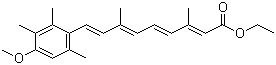 CAS 登录号：54350-48-0, 银河娱乐网站网址大全官网平台, 全反式-9-(4-甲氧基-2,3,6-三甲基苯基)-3,7-二甲基-2,4,6,8-壬四烯酸乙酯